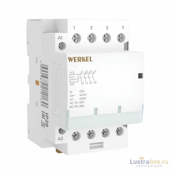 Контактор модульный Werkel W943M63O 4690389212130 a069478