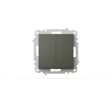 Выключатель двухклавишный ELBI Zena Vega 609-011100-202