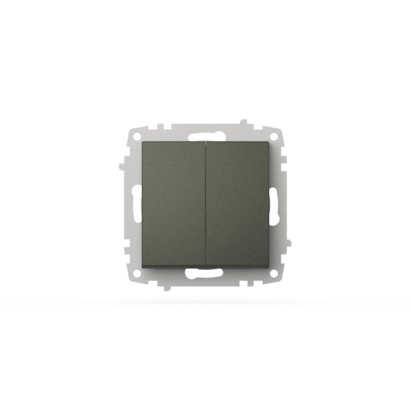 Выключатель двухклавишный ELBI Zena Vega 609-011100-202