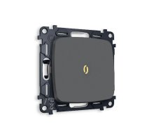 Комплект механизма 1-кл проходного выключателя с подсветкой Ambrella Volt Omega MO902030