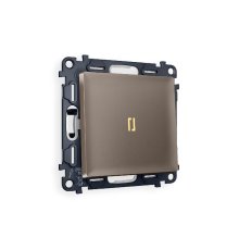 Комплект механизма 1-кл проходного выключателя с подсветкой Ambrella Volt Alfa MA632030