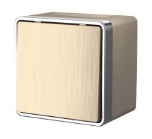 Выключатель Werkel одноклавишный влагозащищенный Gallant шампань рифленый W5010210 4690389164026