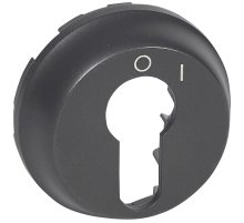 Лицевая панель Legrand Celiane выключателя с ключом 2-позиционный графит 067969