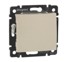 Переключатель одноклавишный проходной Legrand Valena 10A 250V cлоновая кость 774306