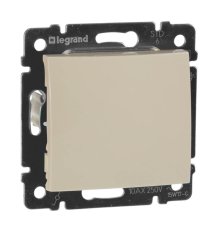 Переключатель одноклавишный проходной Legrand Valena 10A 250V cлоновая кость 774306