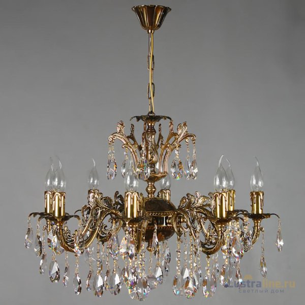 Подвесная люстра Ambiente Granada 2118/8 PB Tear drop Подвесная люстра Ambiente Granada 2118/8 PB Tear drop