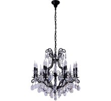 Подвесная люстра Crystal Lux Magnifico SP19 Black/Transparent