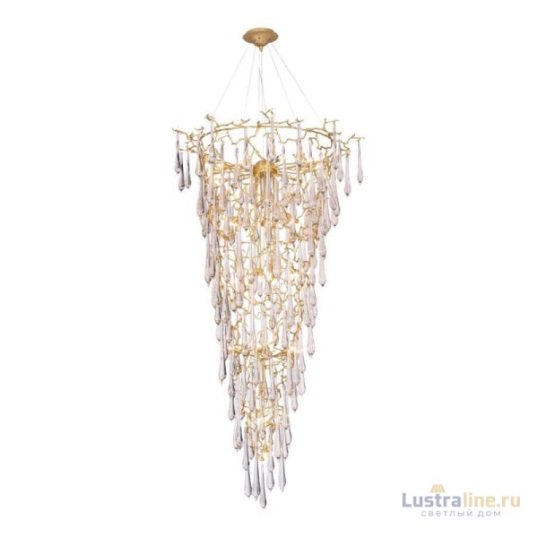Подвесная люстра Crystal Lux Reina SP34 D1200 Gold Pearl Подвесная люстра Crystal Lux Reina SP34 D1200 Gold Pearl