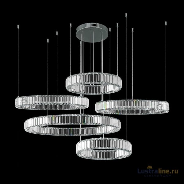 Подвесная люстра Loft IT Crystal ring 10135/5 Chrome Подвесная люстра Loft IT Crystal ring 10135/5 Chrome