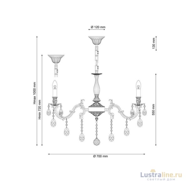 Подвесная люстра Lucia Tucci Firenze 141.8 Cream White
