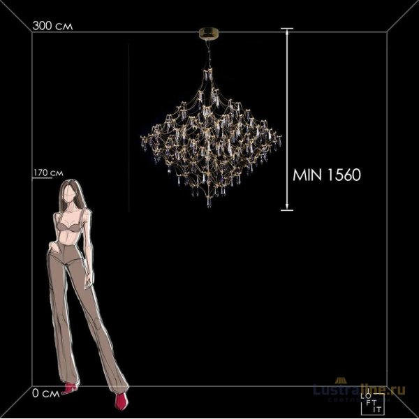 Подвесная люстра Loft IT Mira 10259/1200 Gold Asfour Подвесная люстра Loft IT Mira 10259/1200 Gold Asfour