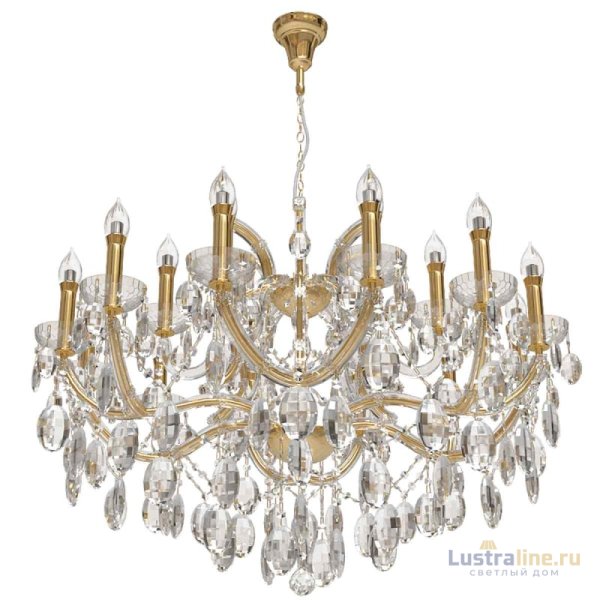 Подвесная люстра Crystal Lux Hollywood SP12+6 Gold Подвесная люстра Crystal Lux Hollywood SP12+6 Gold