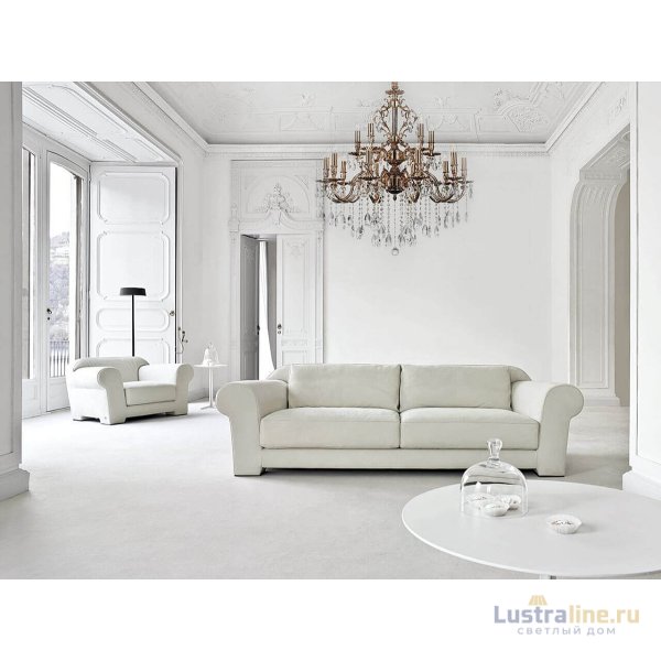 Подвесная люстра Lucia Tucci Barletta 1730.15 Coffe Gold