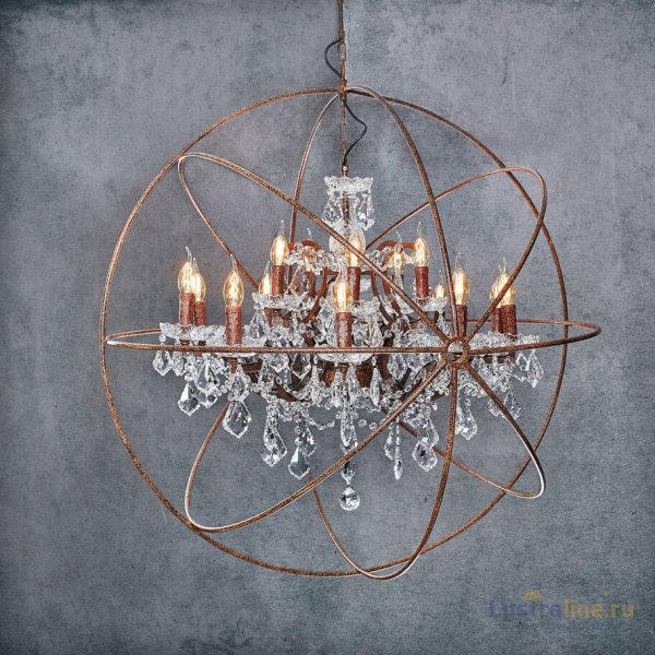 Подвесная люстра LOFT IT Foucaults orb crystal Loft1897/15 Подвесная люстра LOFT IT Foucaults orb crystal Loft1897/15