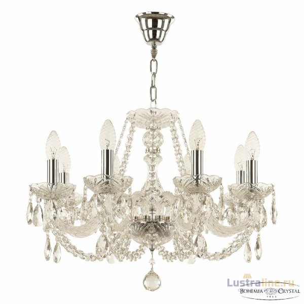 Подвесная люстра Bohemia Ivele Crystal 101/8/195 Ni Подвесная люстра Bohemia Ivele Crystal 101/8/195 Ni