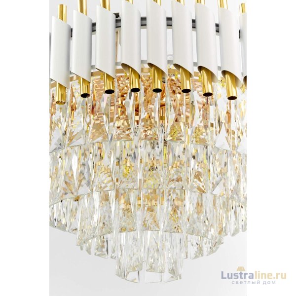 Подвесная люстра Lumina Deco Funneli LDP 6003-500 WT+F.GD