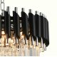 Подвесная люстра Natali Kovaltseva DARIAN 76017/5C CHROME BLACK