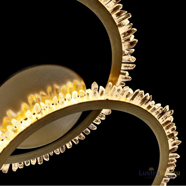Потолочная люстра Delight Collection Quartz Halo MX20020154-2A satin gold Потолочная люстра Delight Collection Quartz Halo MX20020154-2A satin gold
