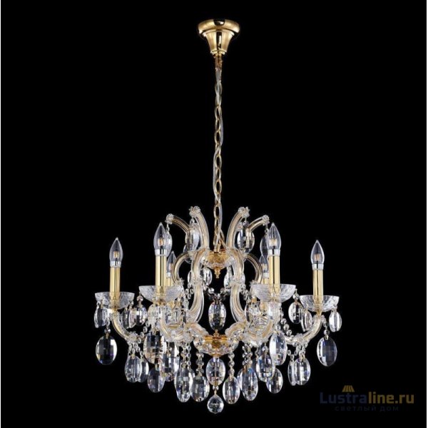 Подвесная люстра Crystal Lux Hollywood SP6 Gold