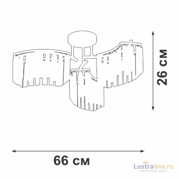 Потолочная люстра Vitaluce V5884-0/6PL Потолочная люстра Vitaluce V5884-0/6PL