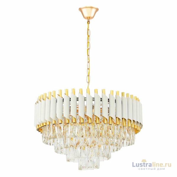 Подвесная люстра Lumina Deco Funneli LDP 6003-500 WT+F.GD
