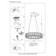 Подвесная люстра Crystal Lux MUSIKA SP50W LED GOLD