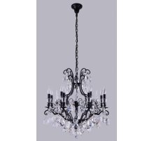 Подвесная люстра Crystal Lux Magnifico SP13 Black/Transparent