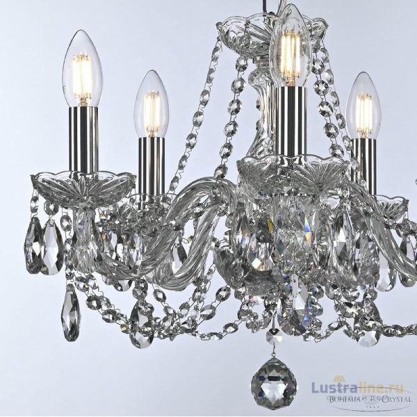 Подвесная люстра Bohemia Ivele Crystal 101/5/141 Ni Подвесная люстра Bohemia Ivele Crystal 101/5/141 Ni