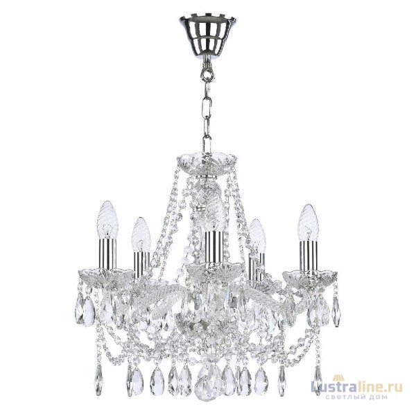 Подвесная люстра Bohemia Ivele Crystal 107/5/141 Ni Подвесная люстра Bohemia Ivele Crystal 107/5/141 Ni