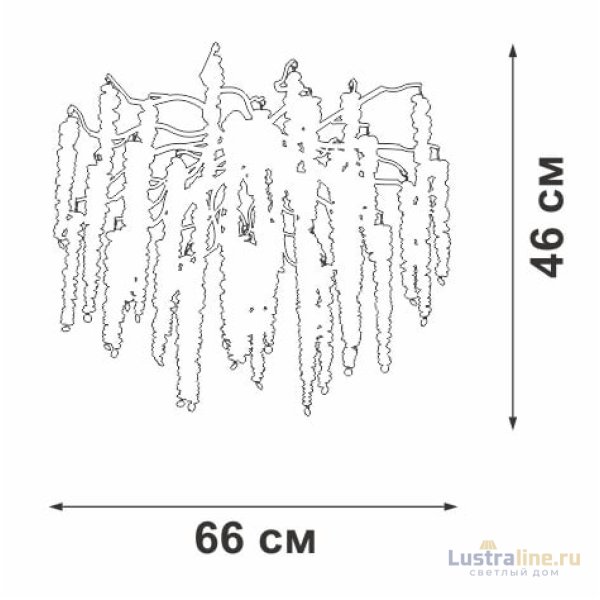 Потолочная люстра Vitaluce V2855-8/7PL Потолочная люстра Vitaluce V2855-8/7PL
