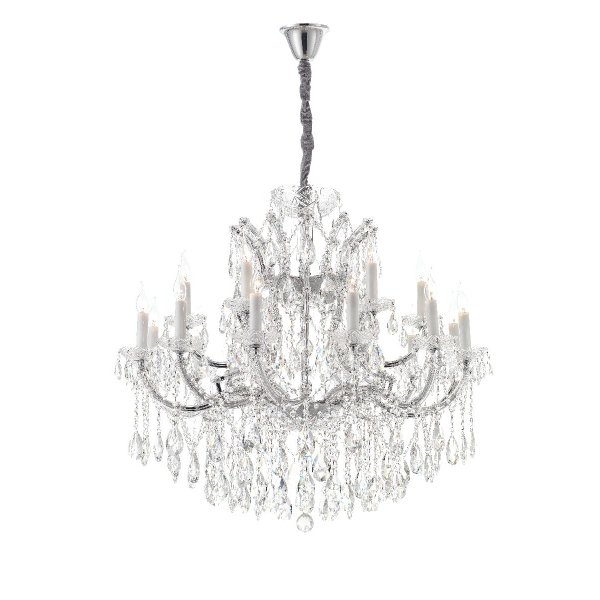 Подвесная люстра iLamp Diamond 6071-18 CR+CL