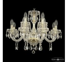 Подвесная люстра Bohemia Ivele Crystal 5417/8+4/195 G Clear/M-1G