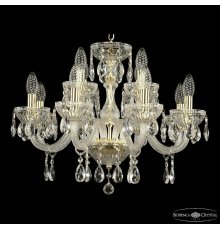 Подвесная люстра Bohemia Ivele Crystal 5417/8+4/195 G Clear/M-1G