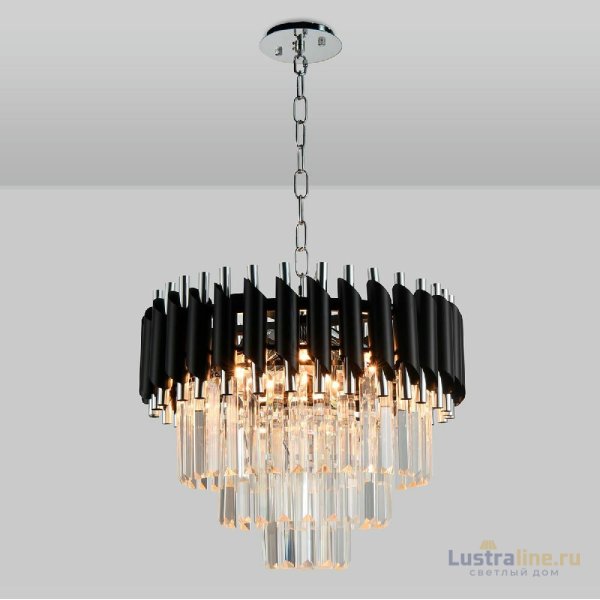 Подвесная люстра Natali Kovaltseva DARIAN 76017/5C CHROME BLACK