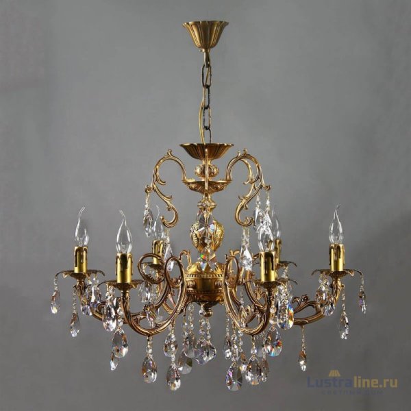 Подвесная люстра Ambiente Alicante 8888/6 AB Tear drop Подвесная люстра Ambiente Alicante 8888/6 AB Tear drop