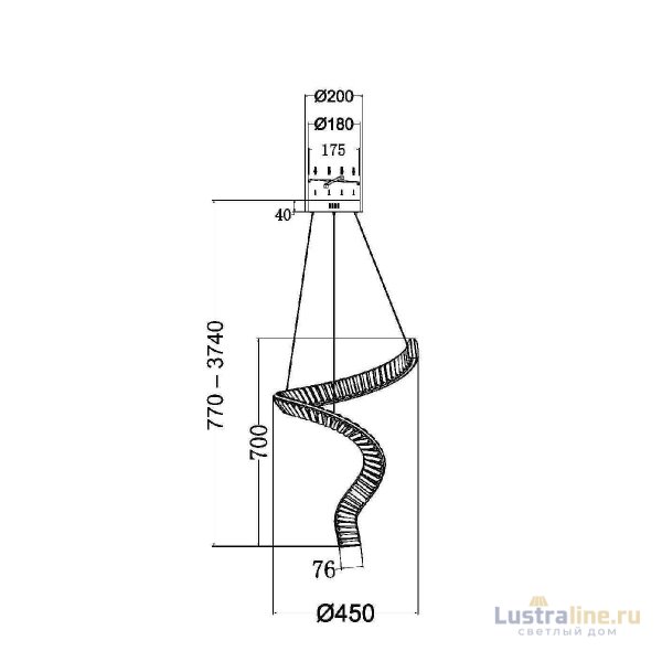 Подвесная люстра Maytoni Krone P097PL-L48BS3K