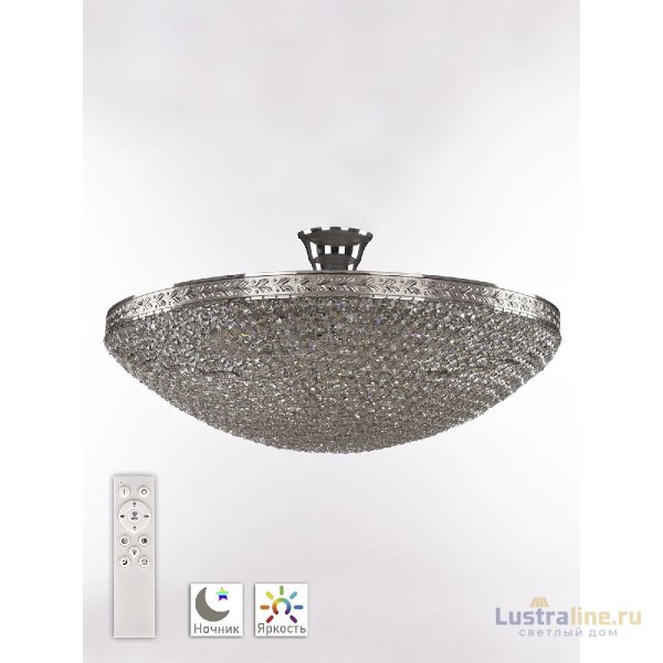 Потолочная люстра Bohemia Ivele Crystal 19321/55IV/LED-DIM Ni