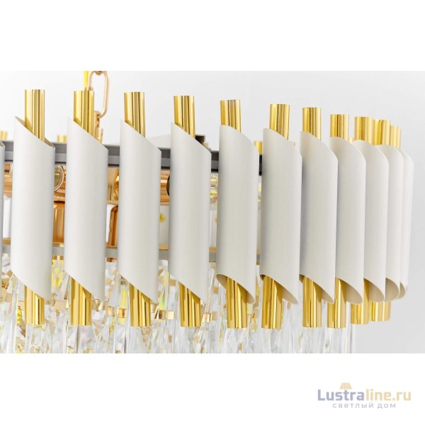 Подвесная люстра Lumina Deco Funneli LDP 6003-500 WT+F.GD