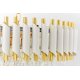 Подвесная люстра Lumina Deco Funneli LDP 6003-500 WT+F.GD