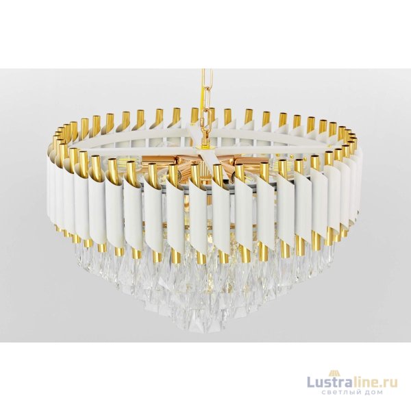 Подвесная люстра Lumina Deco Funneli LDP 6003-500 WT+F.GD