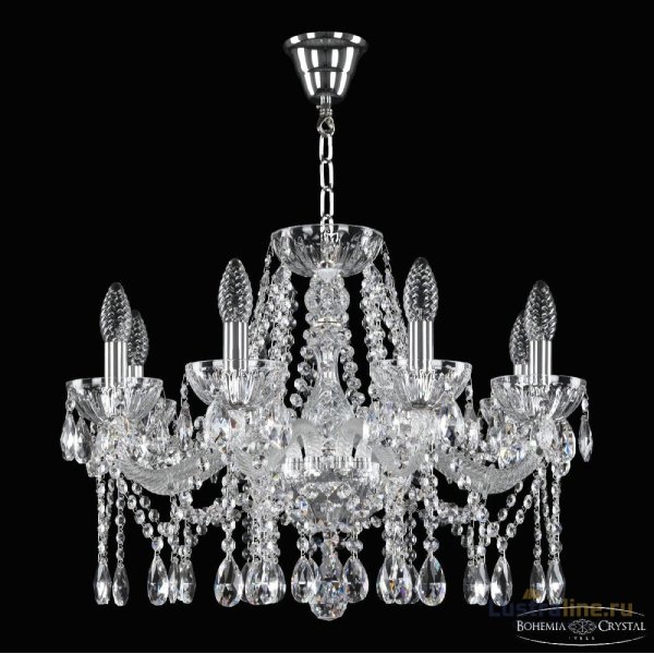Подвесная люстра Bohemia Ivele Crystal 5413/8/200 Ni Clear/M-1H