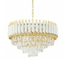 Подвесная люстра Lumina Deco Funneli LDP 6003-500 WT+F.GD