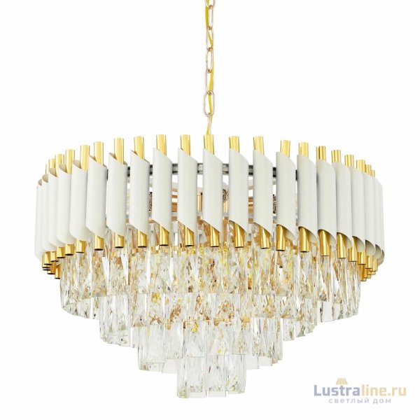 Подвесная люстра Lumina Deco Funneli LDP 6003-500 WT+F.GD