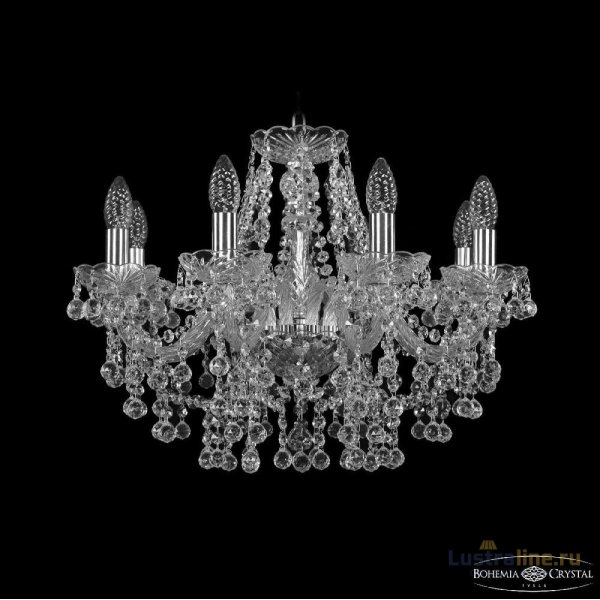 Подвесная люстра Bohemia Ivele Crystal 1409/8/195 Ni