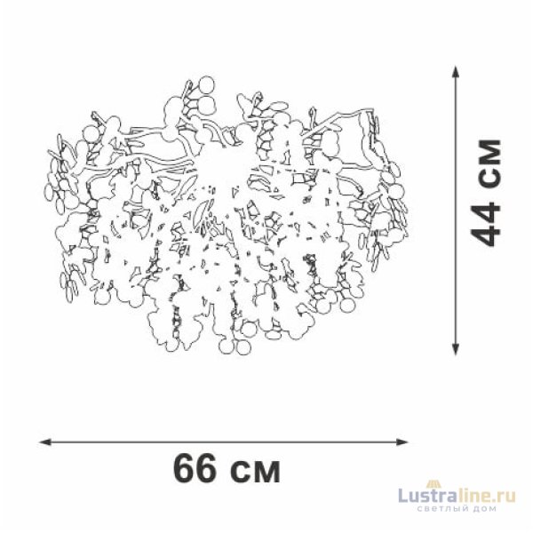 Потолочная люстра Vitaluce V2832-8/7PL