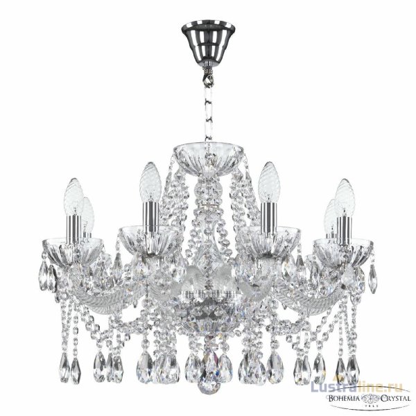 Подвесная люстра Bohemia Ivele Crystal 5413/8/200 Ni Clear/M-1H