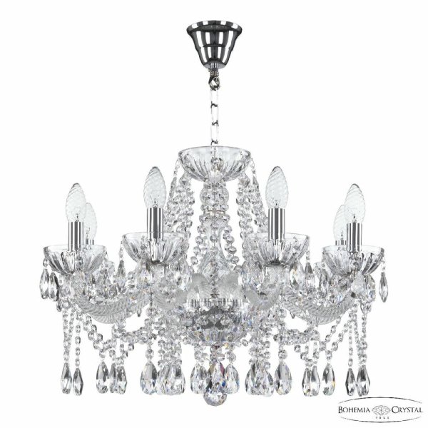 Подвесная люстра Bohemia Ivele Crystal 5413/8/200 Ni Clear/M-1H