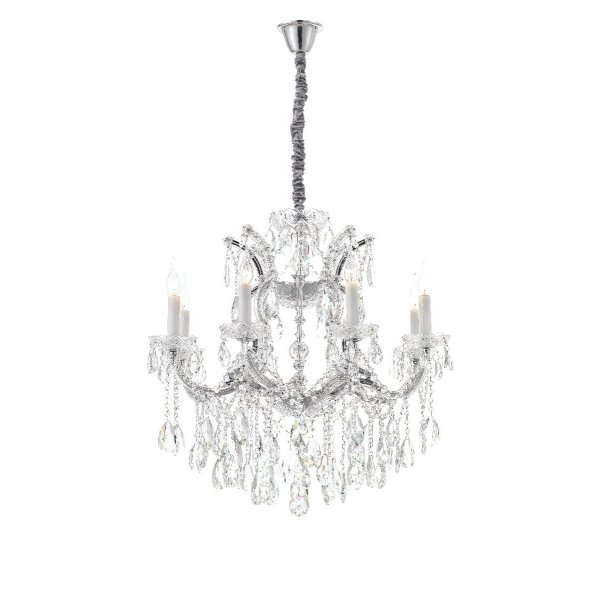 Подвесная люстра iLamp Diamond 6071-8 CR+CL