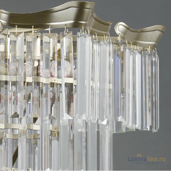 Подвесная люстра Illumico IL3575-6+3PSQ-24 GD LYRA Подвесная люстра Illumico IL3575-6+3PSQ-24 GD LYRA