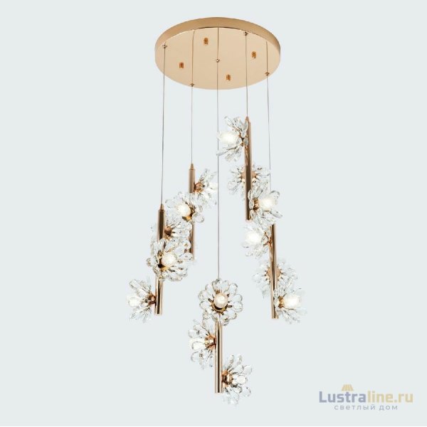 Каскадная люстра Modelux ML.1855.15 GD Каскадная люстра Modelux ML.1855.15 GD